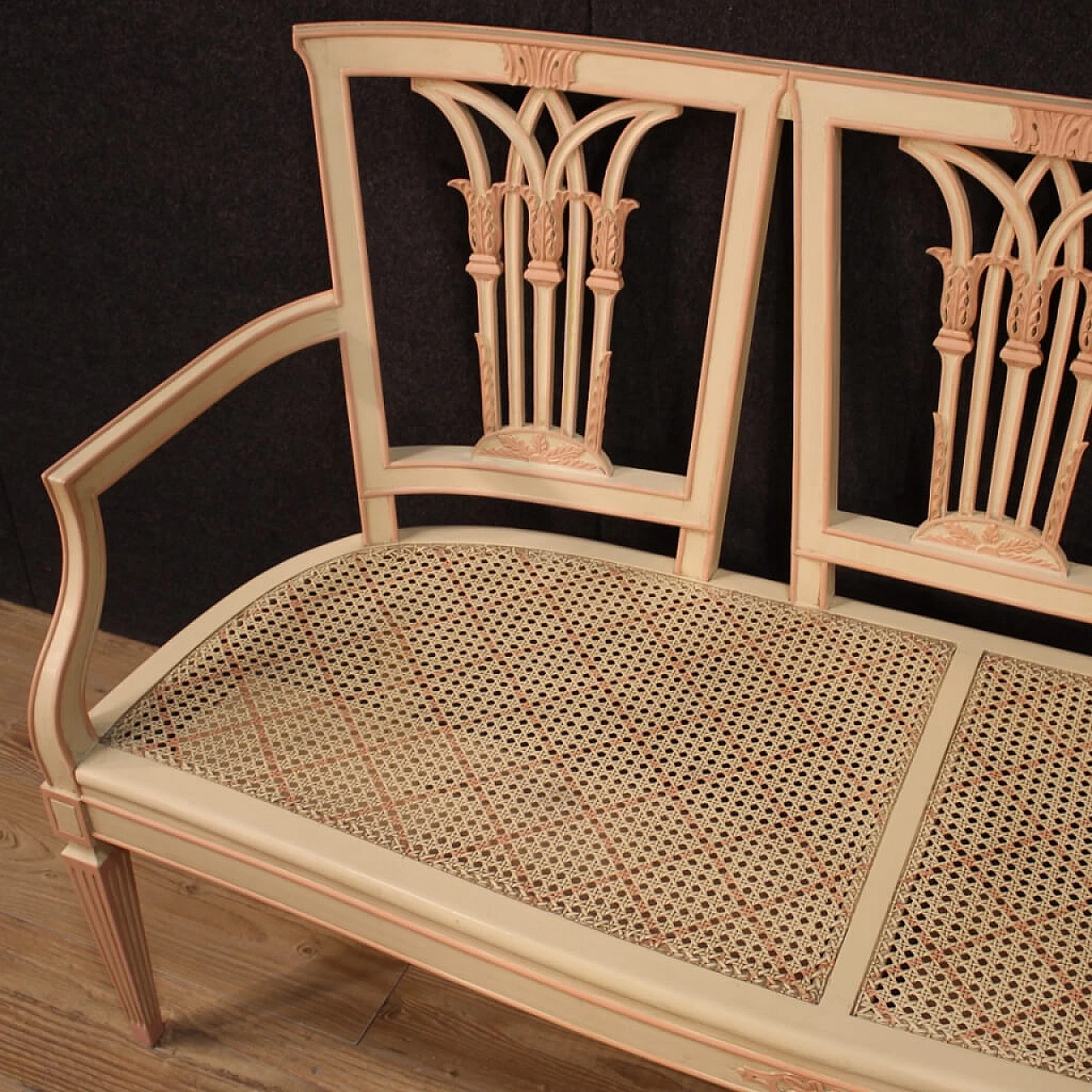 Lacquered Louis XVI style sofa, 40s 1255795