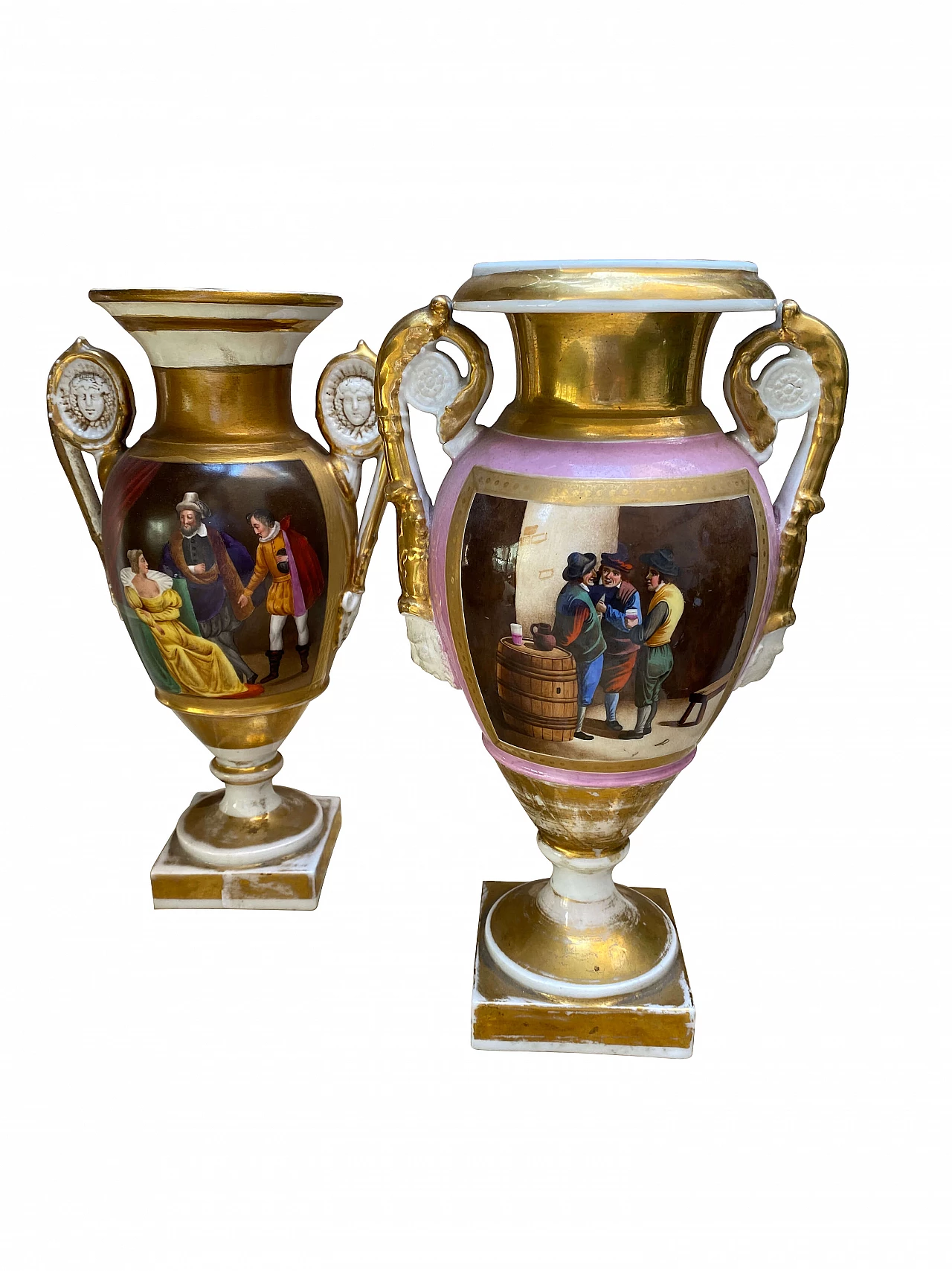 Pair of Neapolitan vases, 19th century 1255930