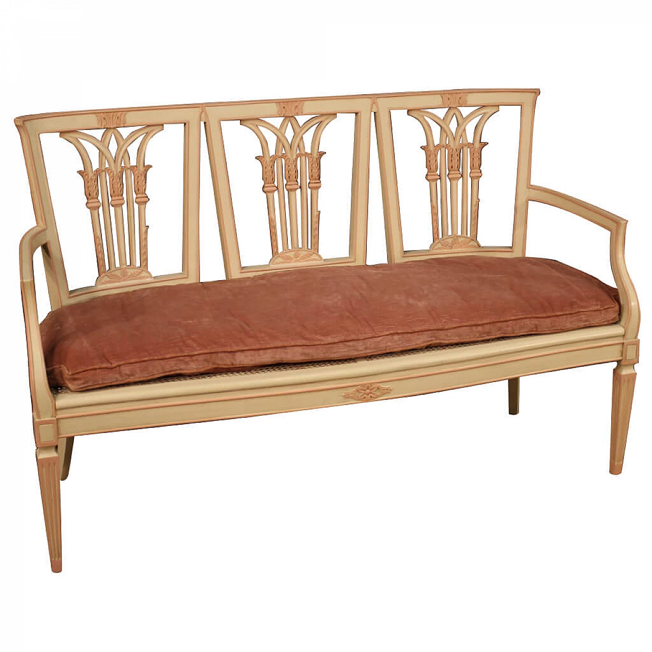 Lacquered Louis XVI style sofa, 40s 1256045