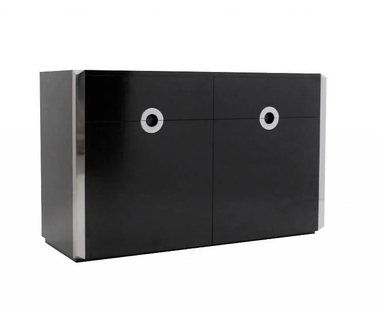 Sideboard in lacquered wood and metal by Willy Rizzo for Mario Sabot, 70s 1256288