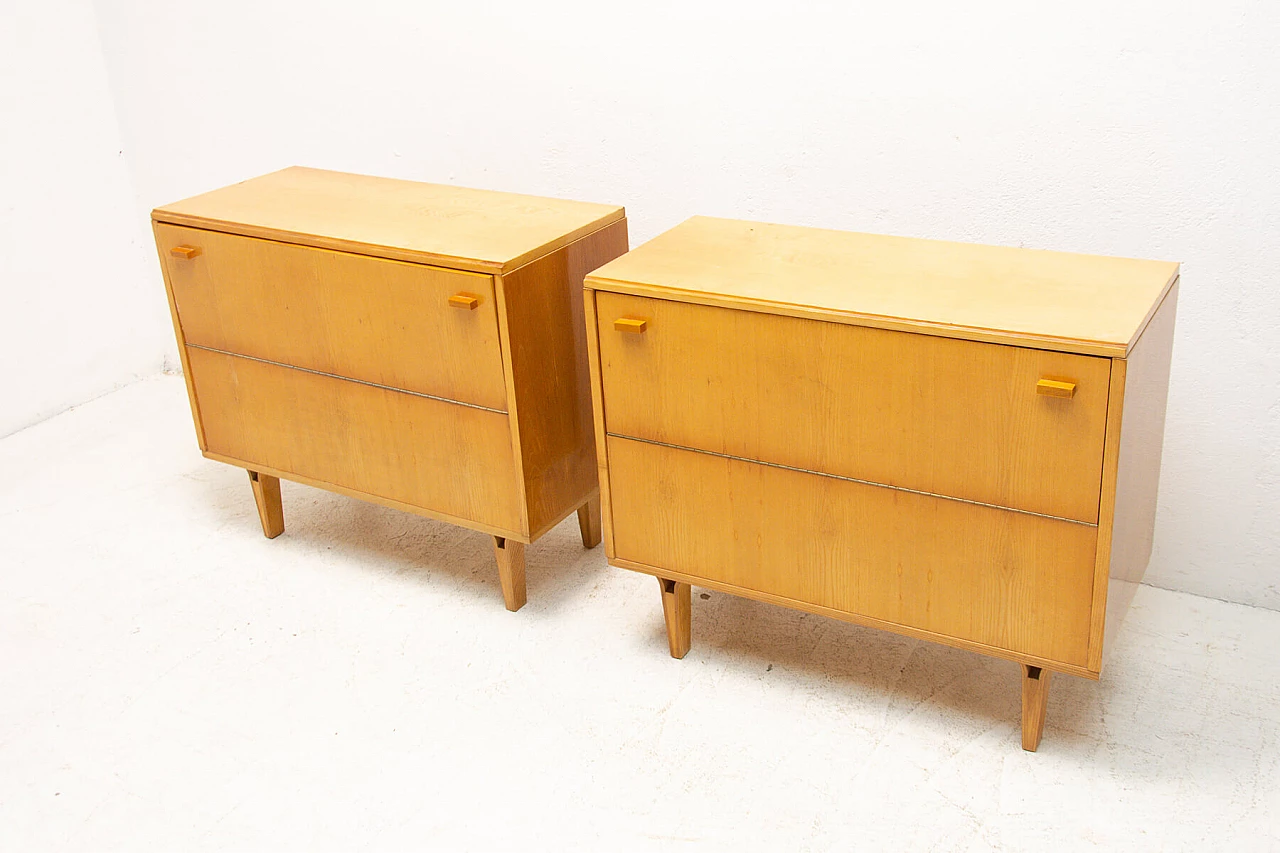 Beech dresser by Frantisek Mezulanik for Nový Domov, 70s 1256403