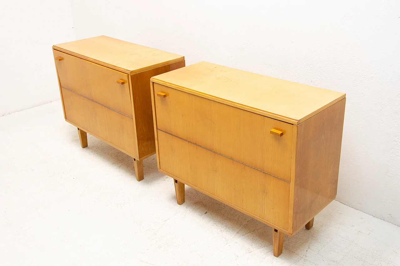 Beech dresser by Frantisek Mezulanik for Nový Domov, 70s 1256404