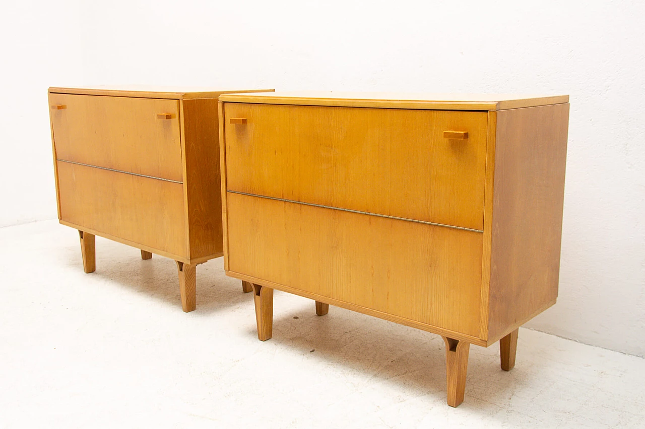 Beech dresser by Frantisek Mezulanik for Nový Domov, 70s 1256405