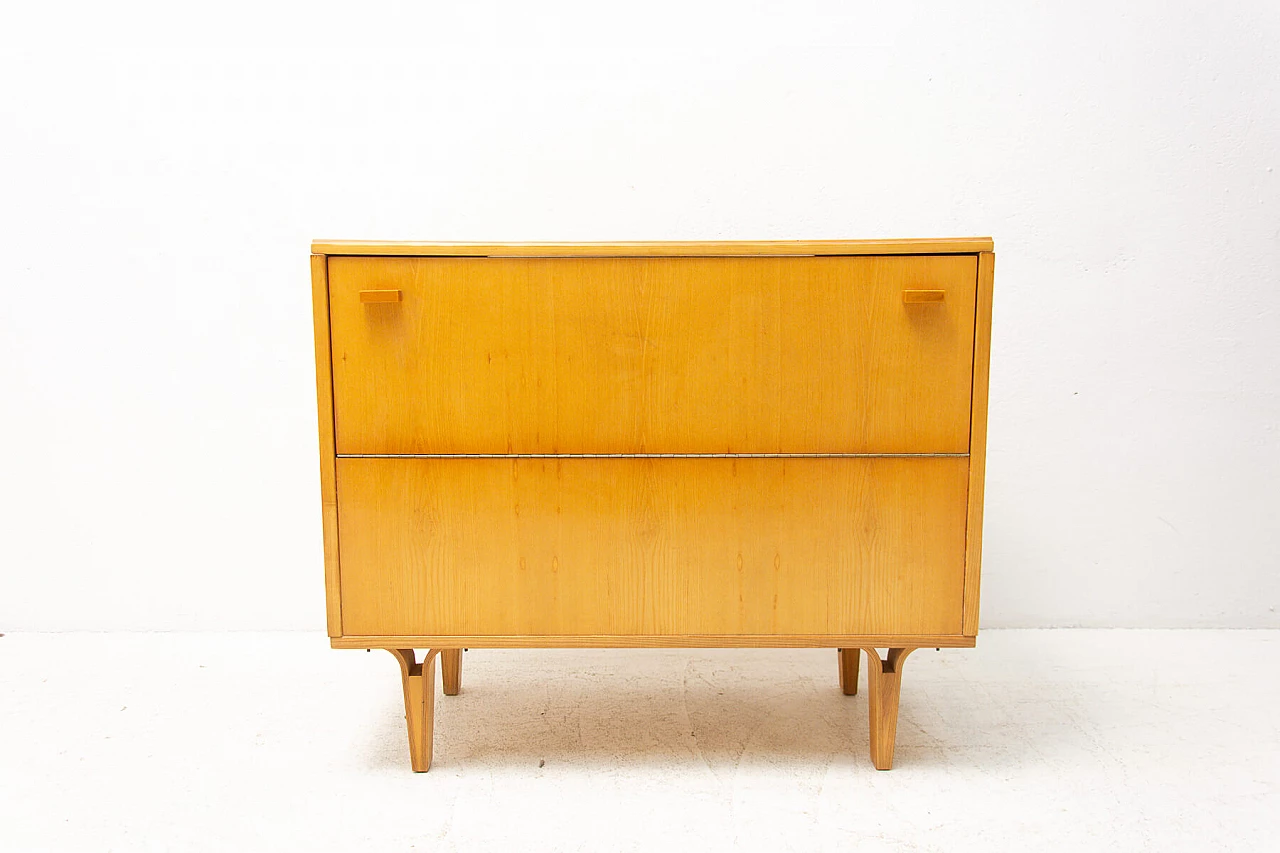 Beech dresser by Frantisek Mezulanik for Nový Domov, 70s 1256409