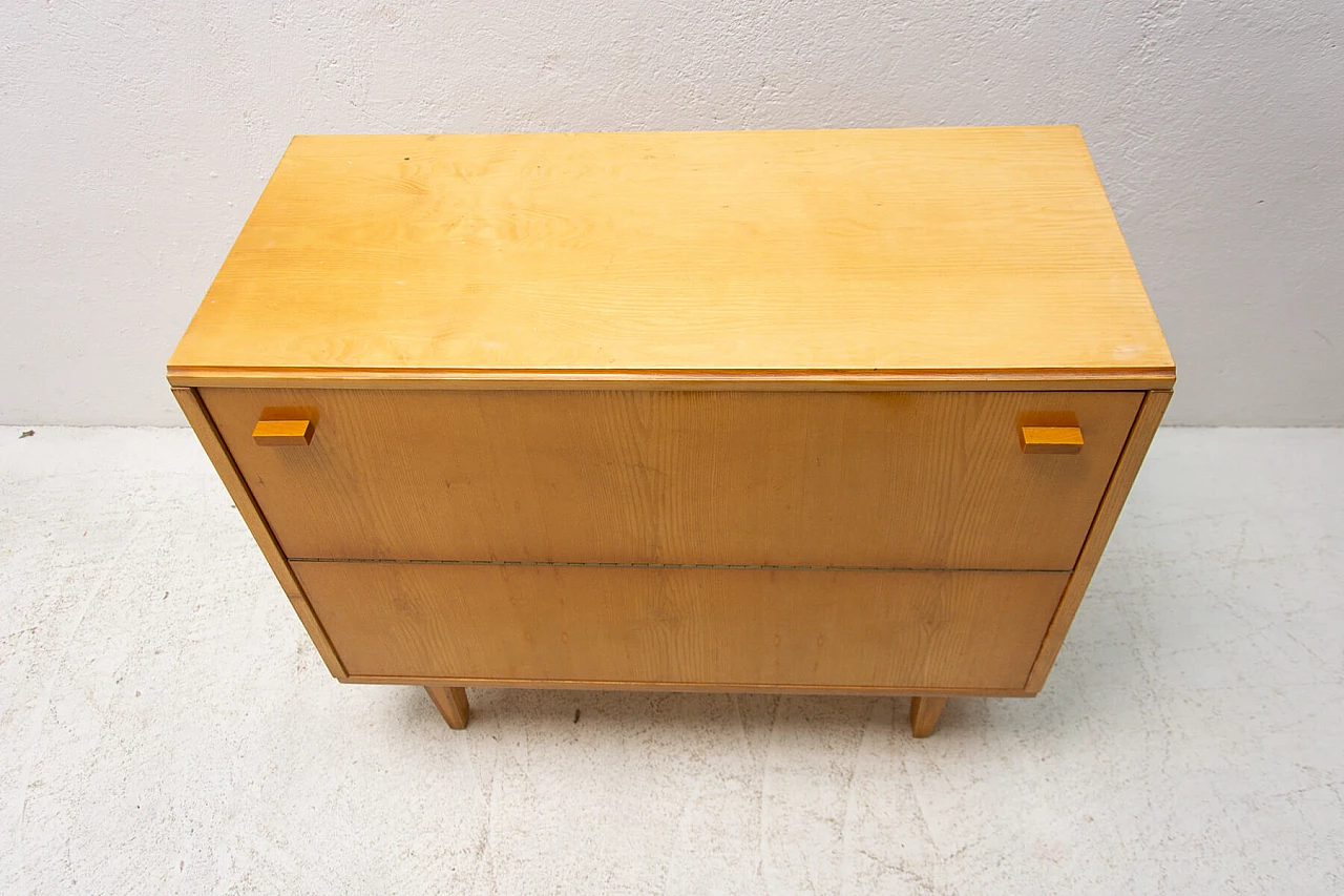 Beech dresser by Frantisek Mezulanik for Nový Domov, 70s 1256427