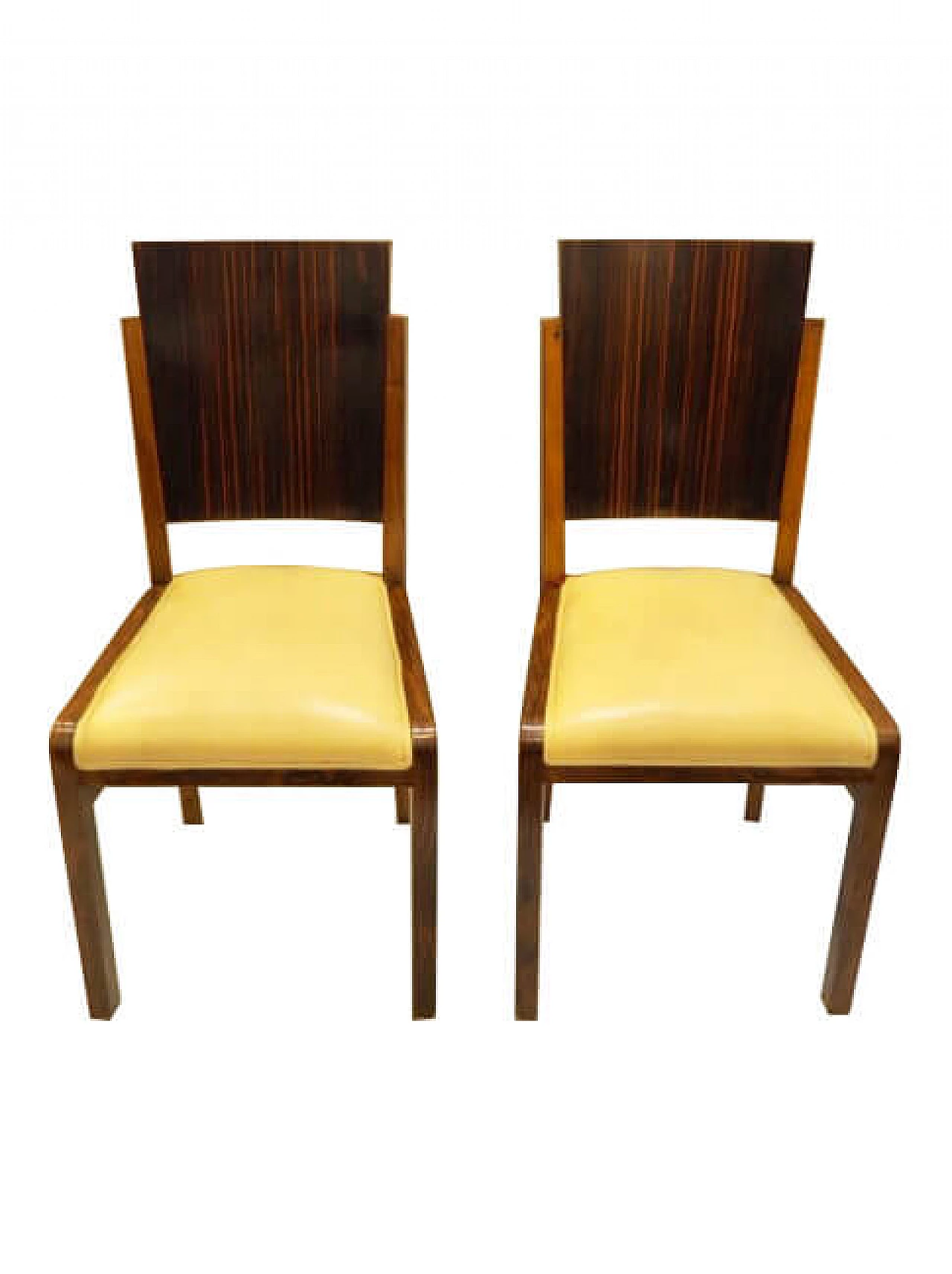 4 Sedie Art Déco in noce, anni '30 1256533