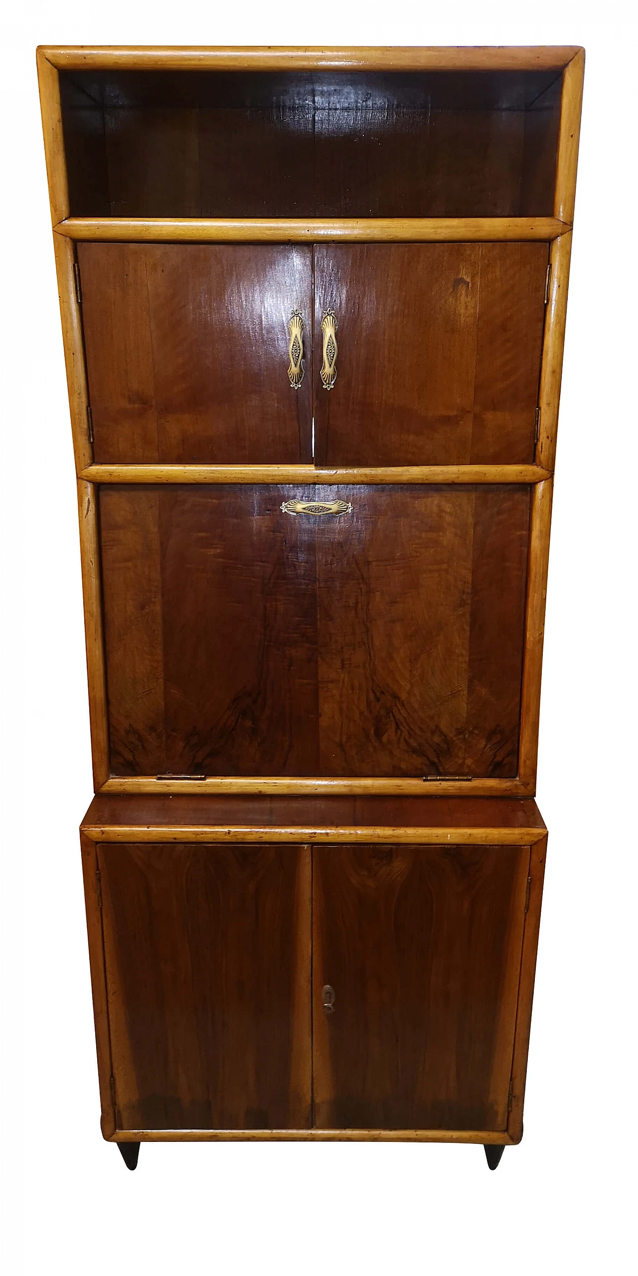 Wooden bar cabinet with flap, 50s 1256632