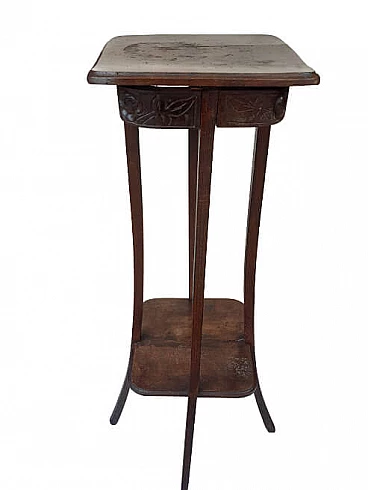 Small oak table or riser, 19th century