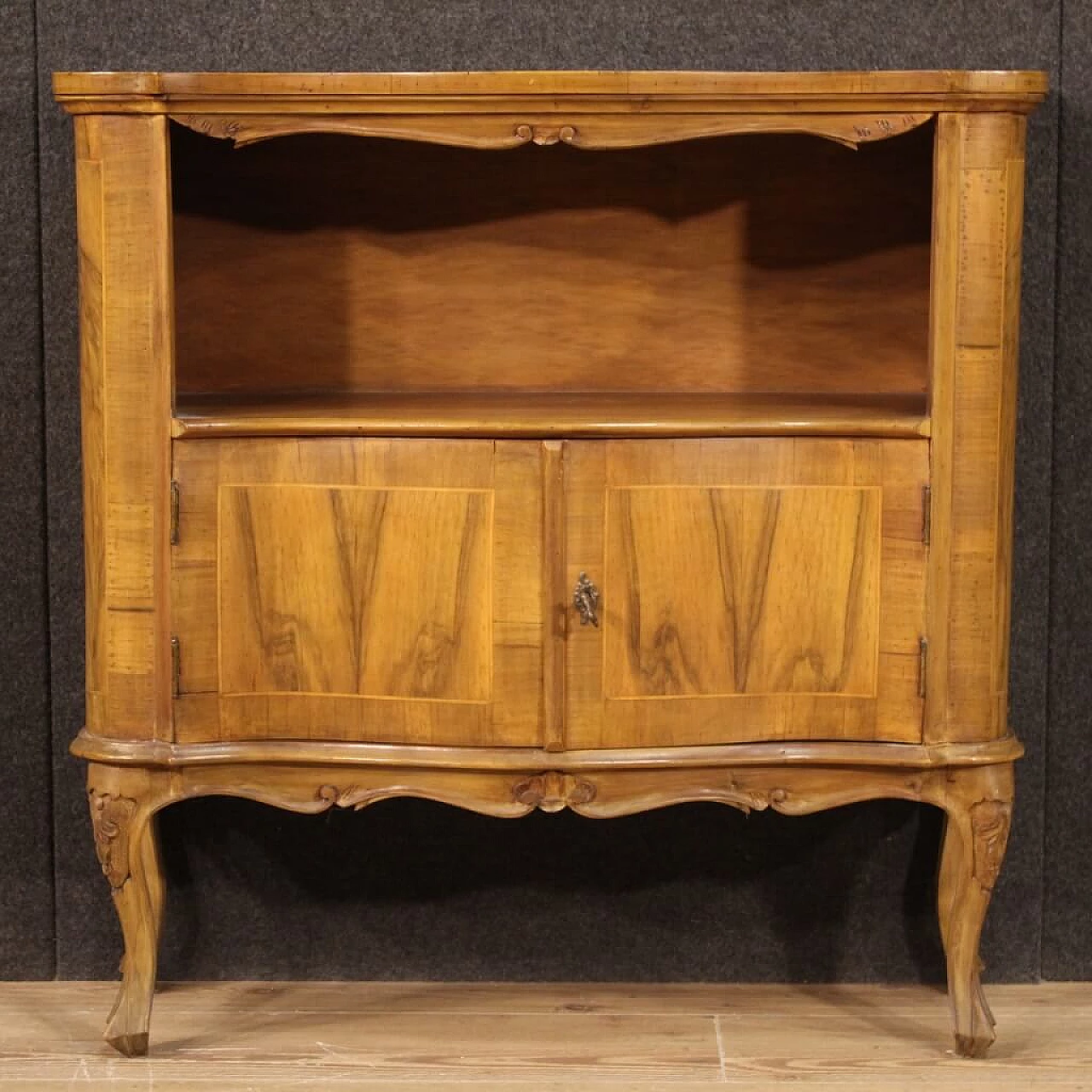 Venetian sideboard inlaid in walnut, briar, beech and maple, 1960s 1256730