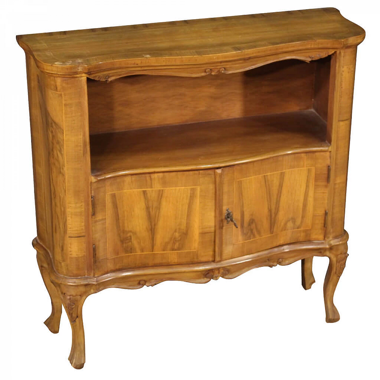 Venetian sideboard inlaid in walnut, briar, beech and maple, 1960s 1256769