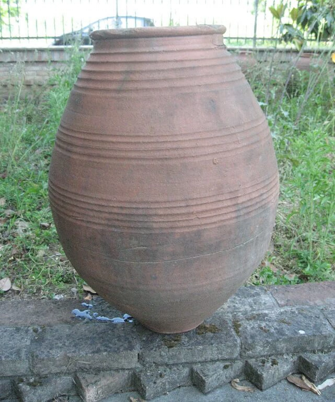 Orcio in terracotta rossa naturale, '800 1256965