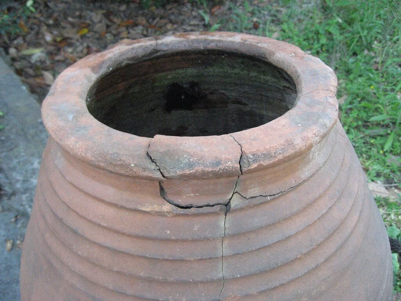 Orcio in terracotta rossa naturale, '800 1256967