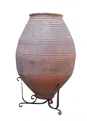 Natural red terracotta jar, 19th century