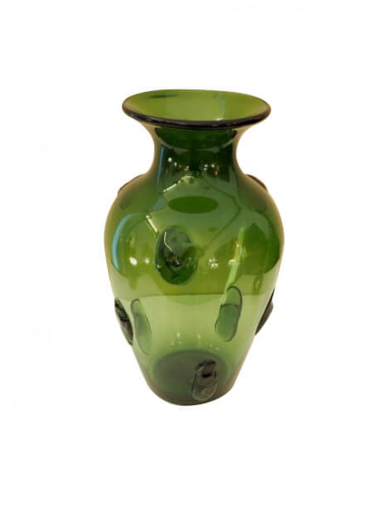 Vaso Lava in vetro soffiato a mano di Vetreria Etrusca, anni '40 1257228