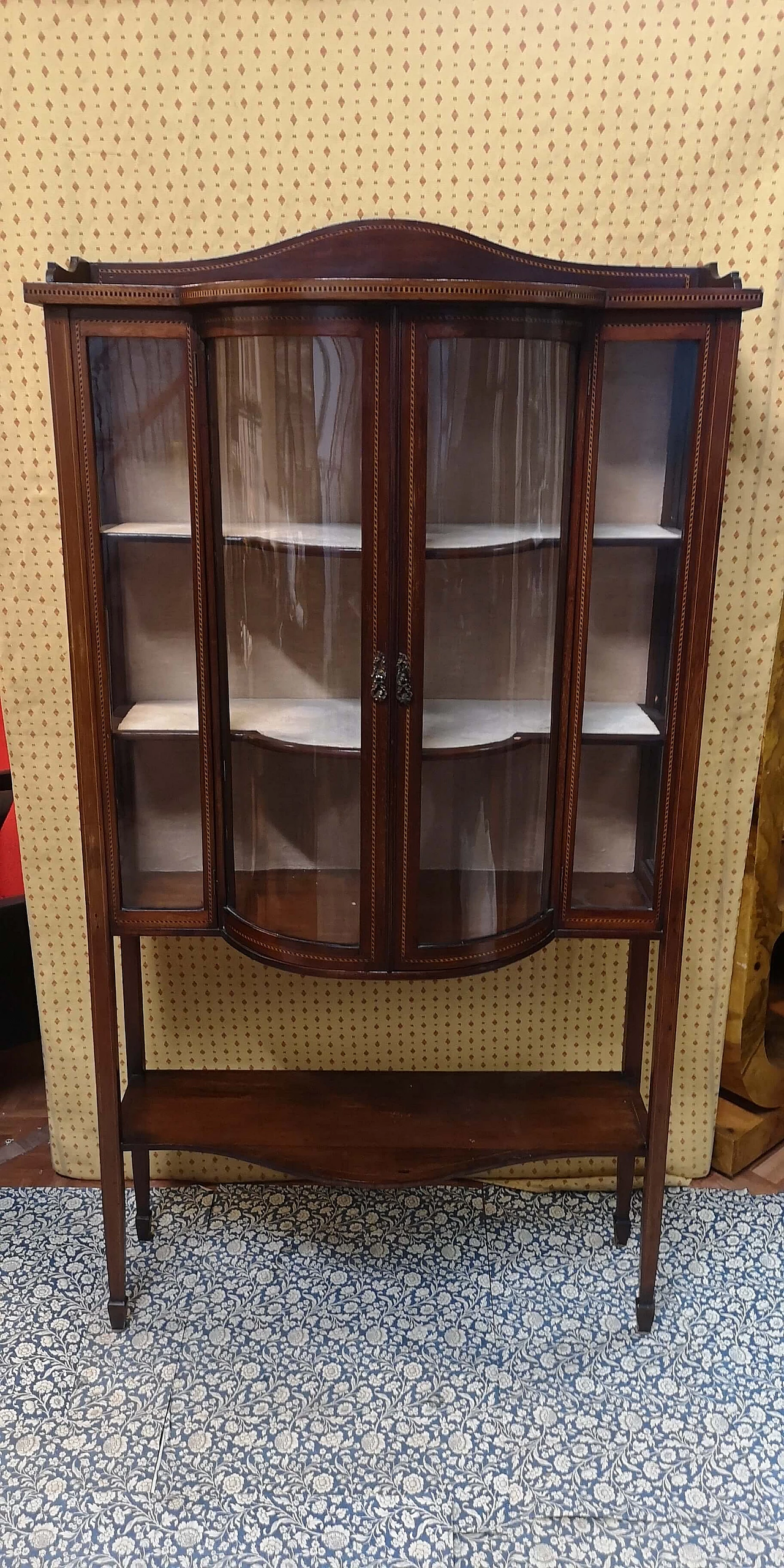 English mahogany display cabinet, '800 1257313