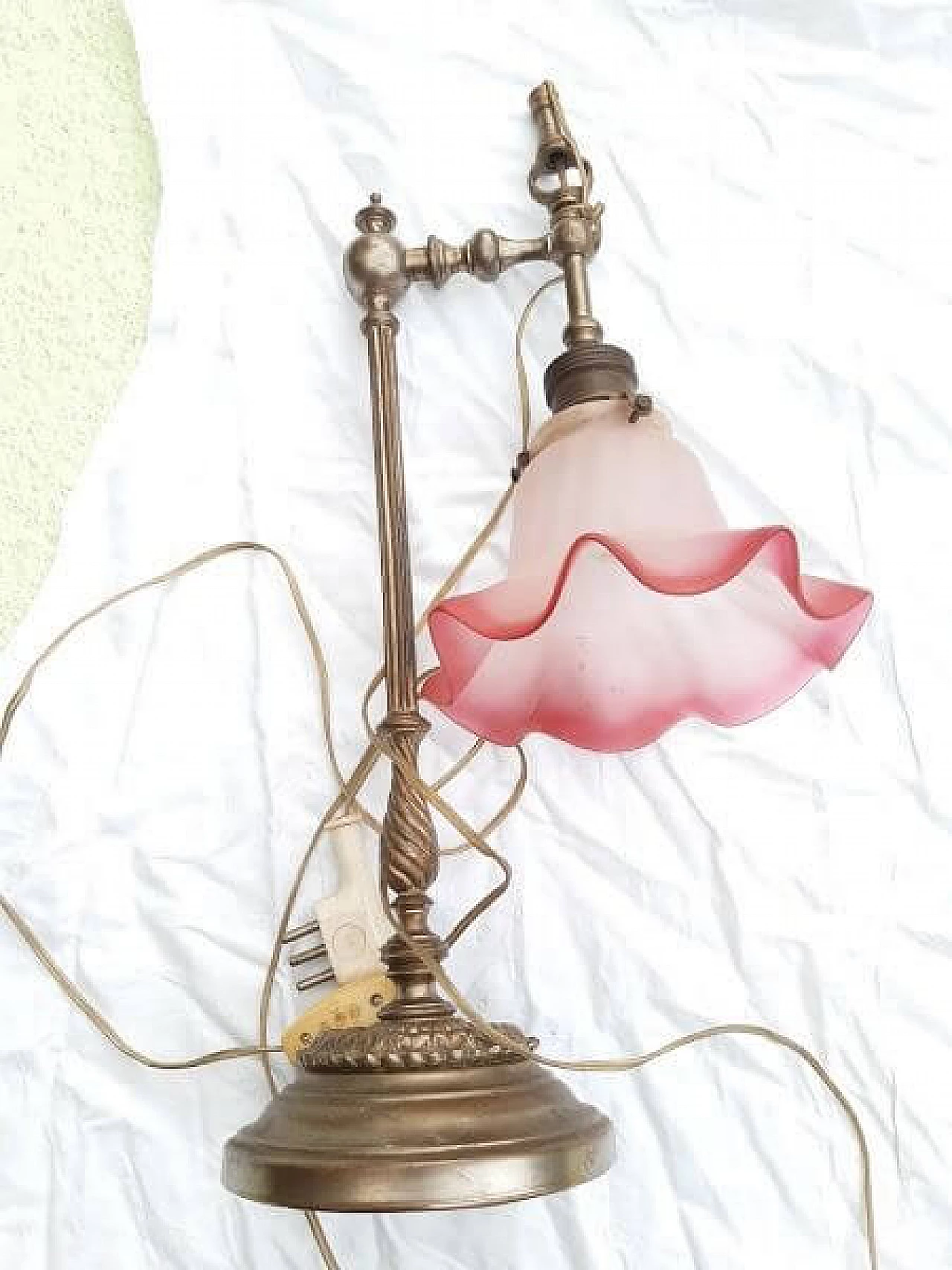 Brass and Murano glass lamp, 20s 1257495