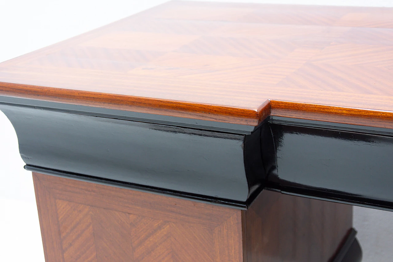 Scrivania Art Dèco in faggio e mogano, Boemia, anni '30 1257554