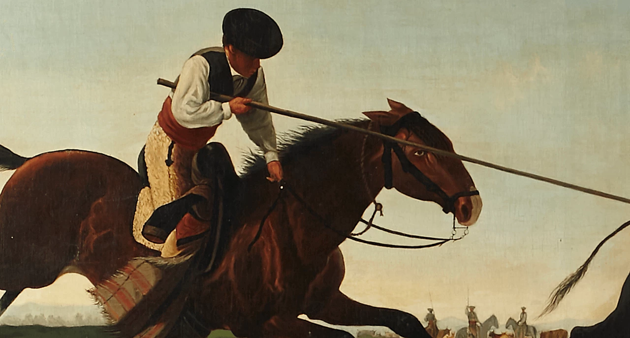 Dipinto ad olio su tela con tema di Corrida libera, 1899 1257666