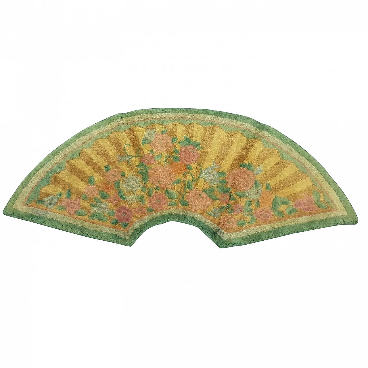 Tappeto cinese Art Dèco con forma a ventaglio, anni '30 1258356