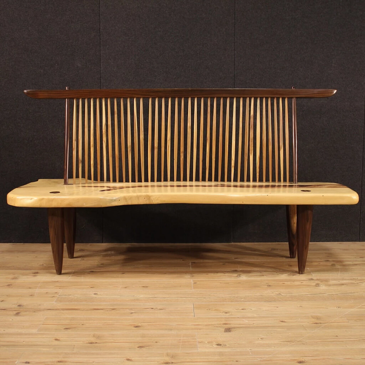George Nakashima style wooden sofa, late 20th century 1258443