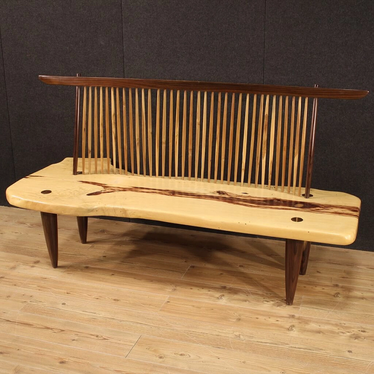George Nakashima style wooden sofa, late 20th century 1258444