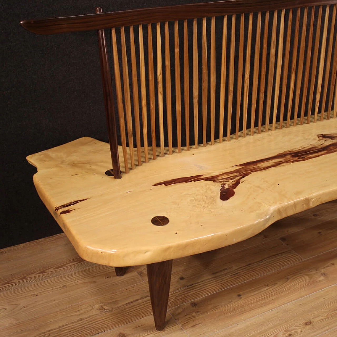 George Nakashima style wooden sofa, late 20th century 1258445
