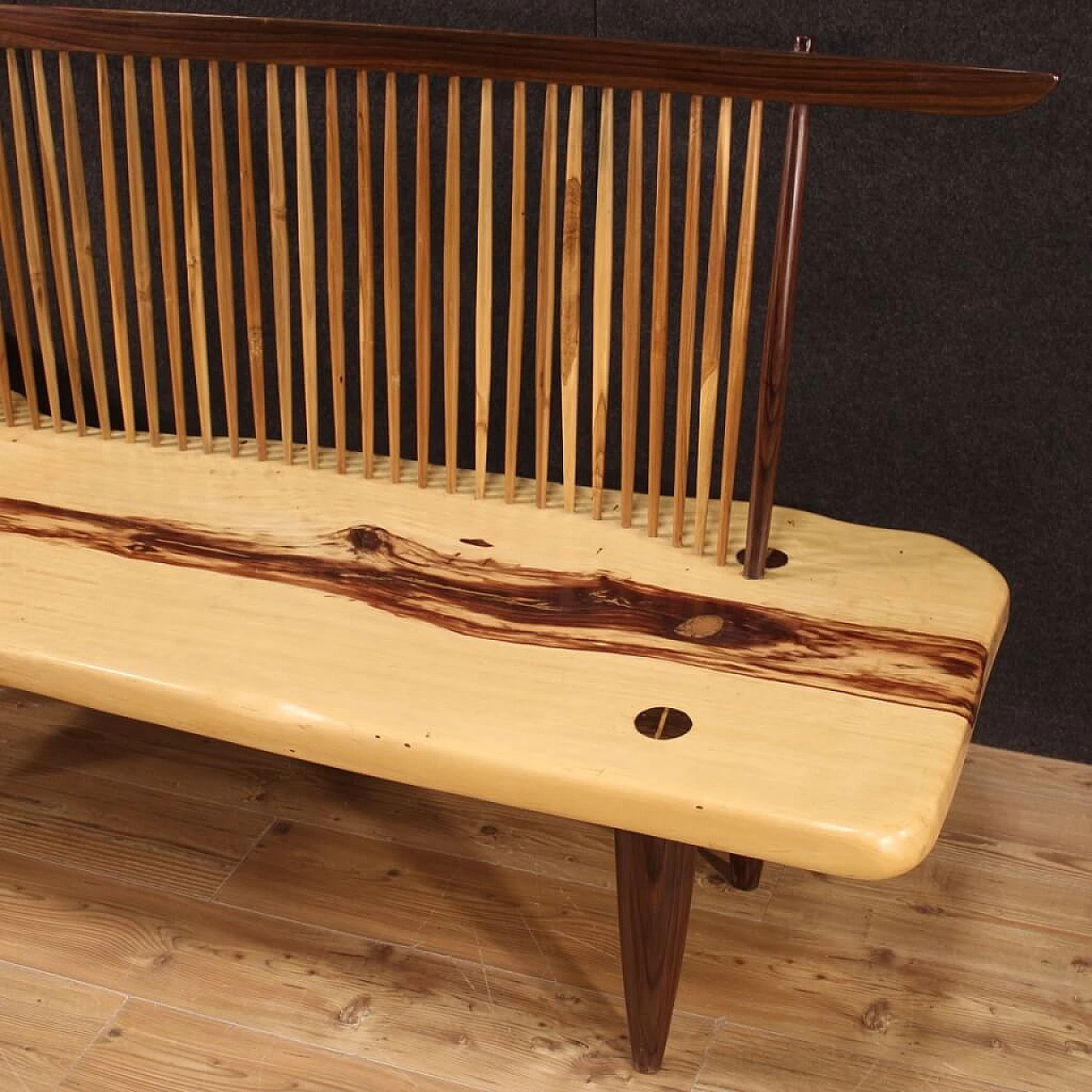 George Nakashima style wooden sofa, late 20th century 1258446