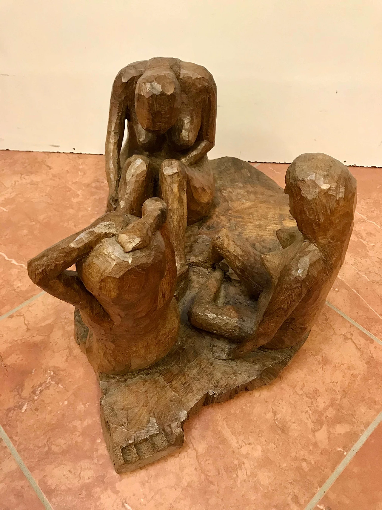 Luigi Sala, Tre donne nude, scultura in legno, Seregno 1997 1258469