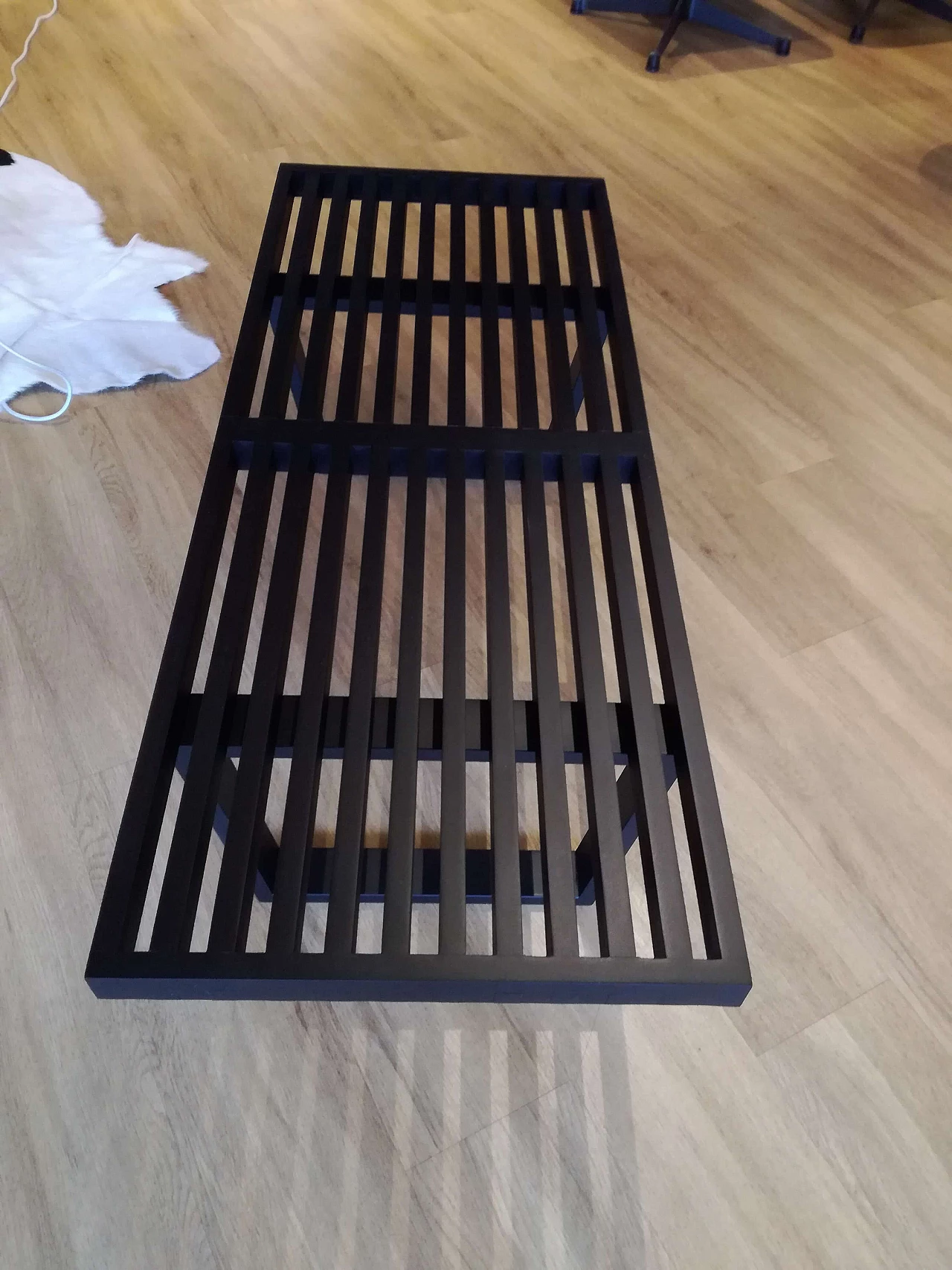 Panca in faggio laccato nero, anni '90 1258658