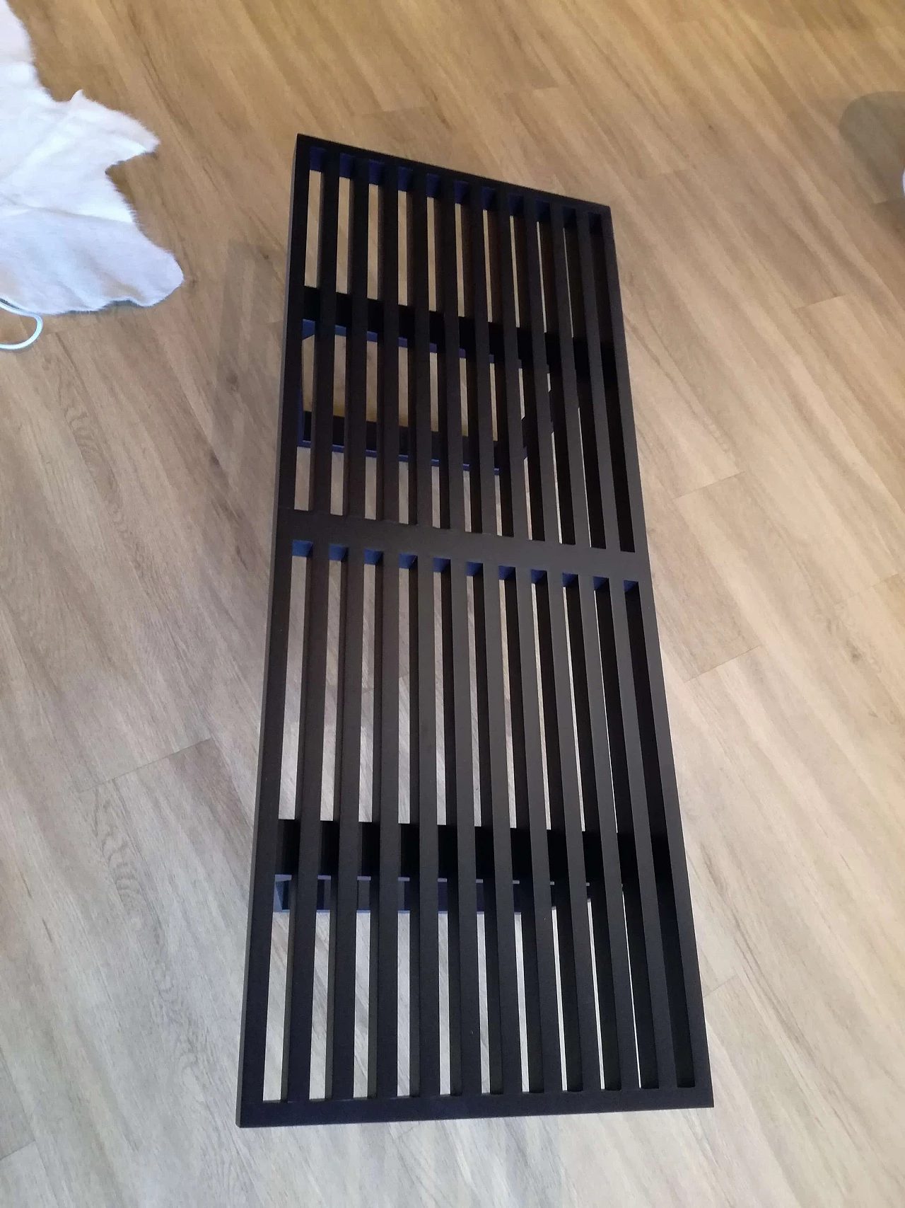 Panca in faggio laccato nero, anni '90 1258659