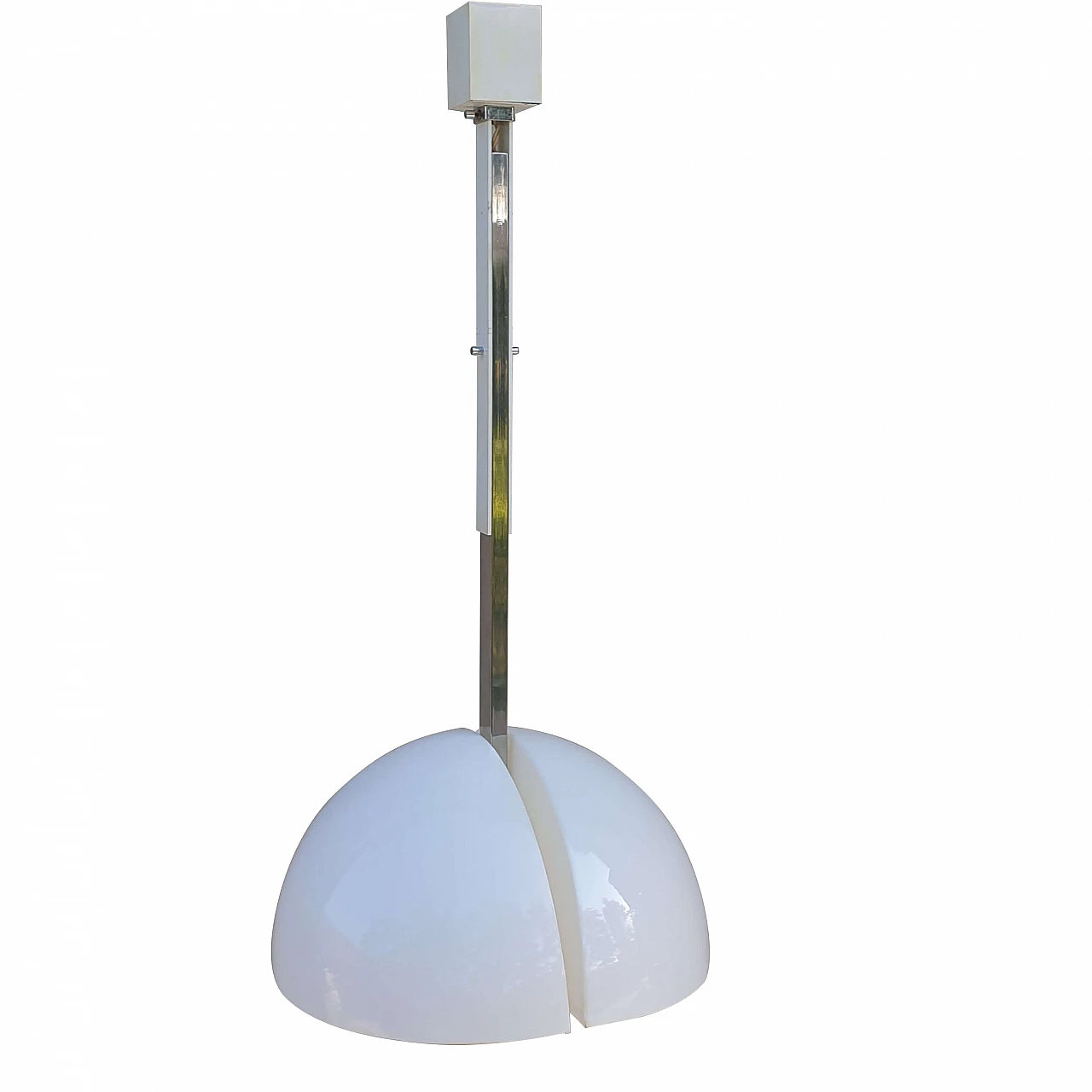 Lampadario allungabile in metallo e ABS, anni '70 1258852
