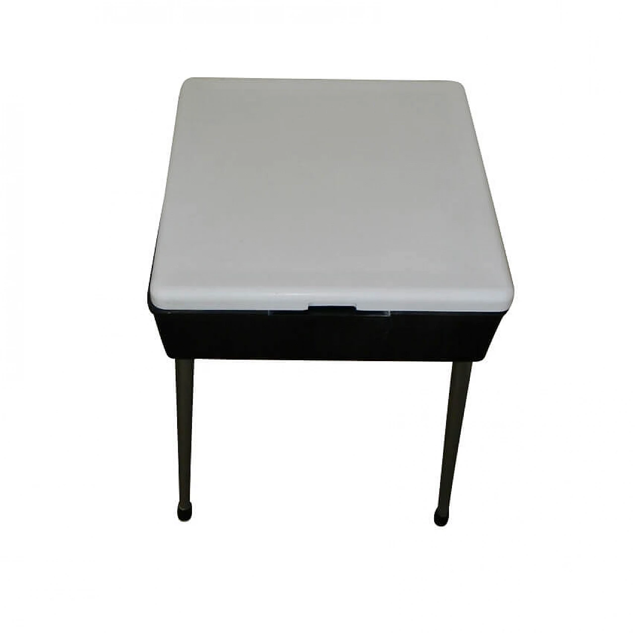 Plastic stool with metal legs, 50s 1258896