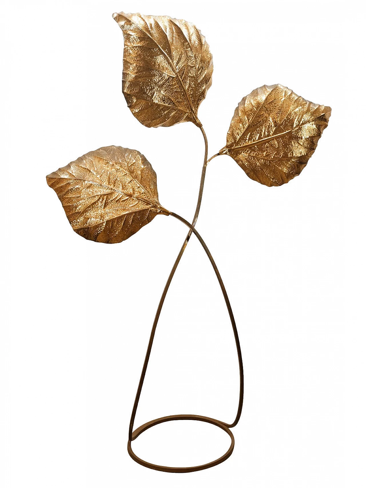 Rhubarb three leaves floor lamp by Tommaso Barbi, 1960s 1259407