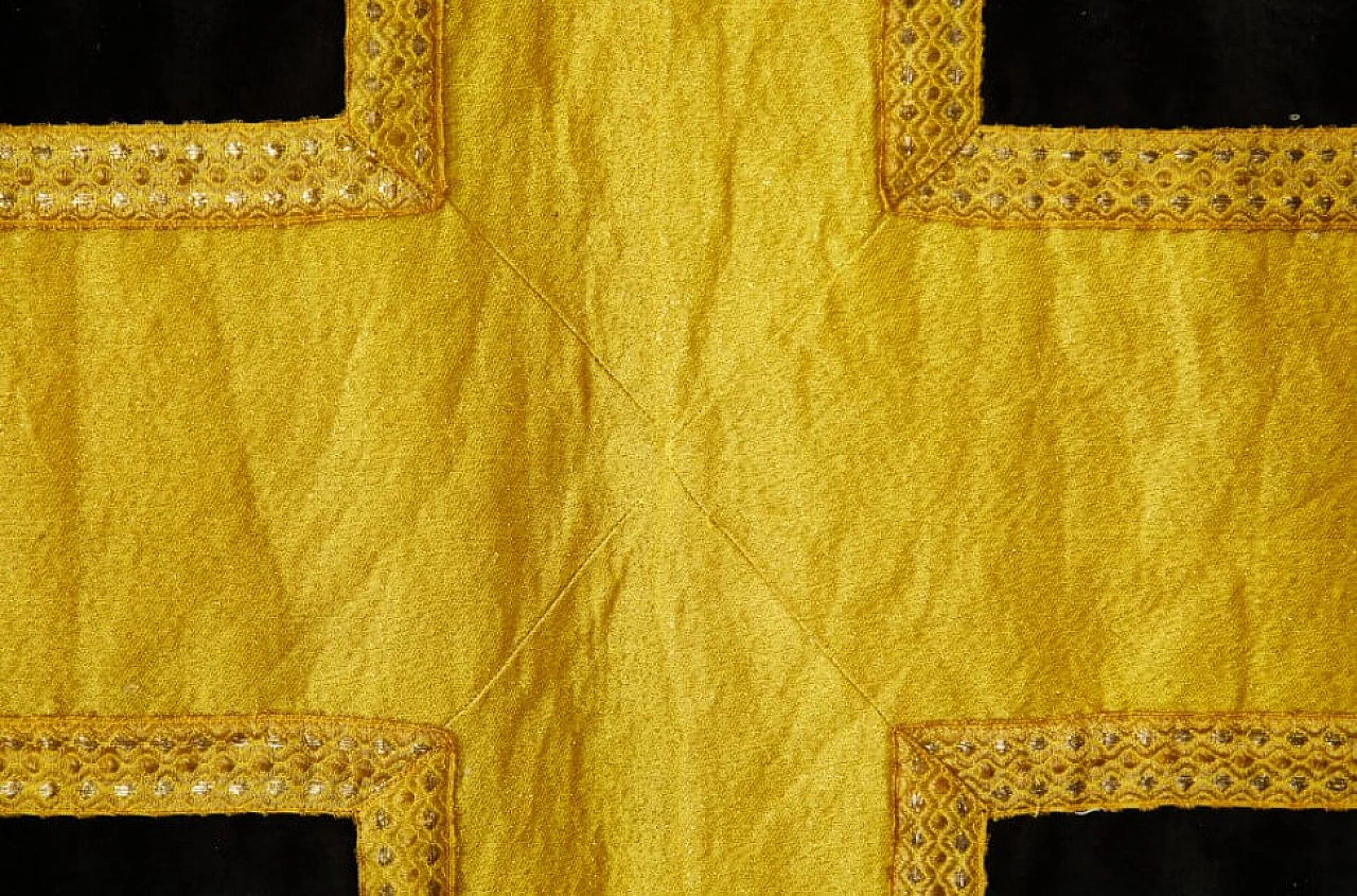 Masonic funeral carpet in velvet, gold plating and copper, 10s 1259533