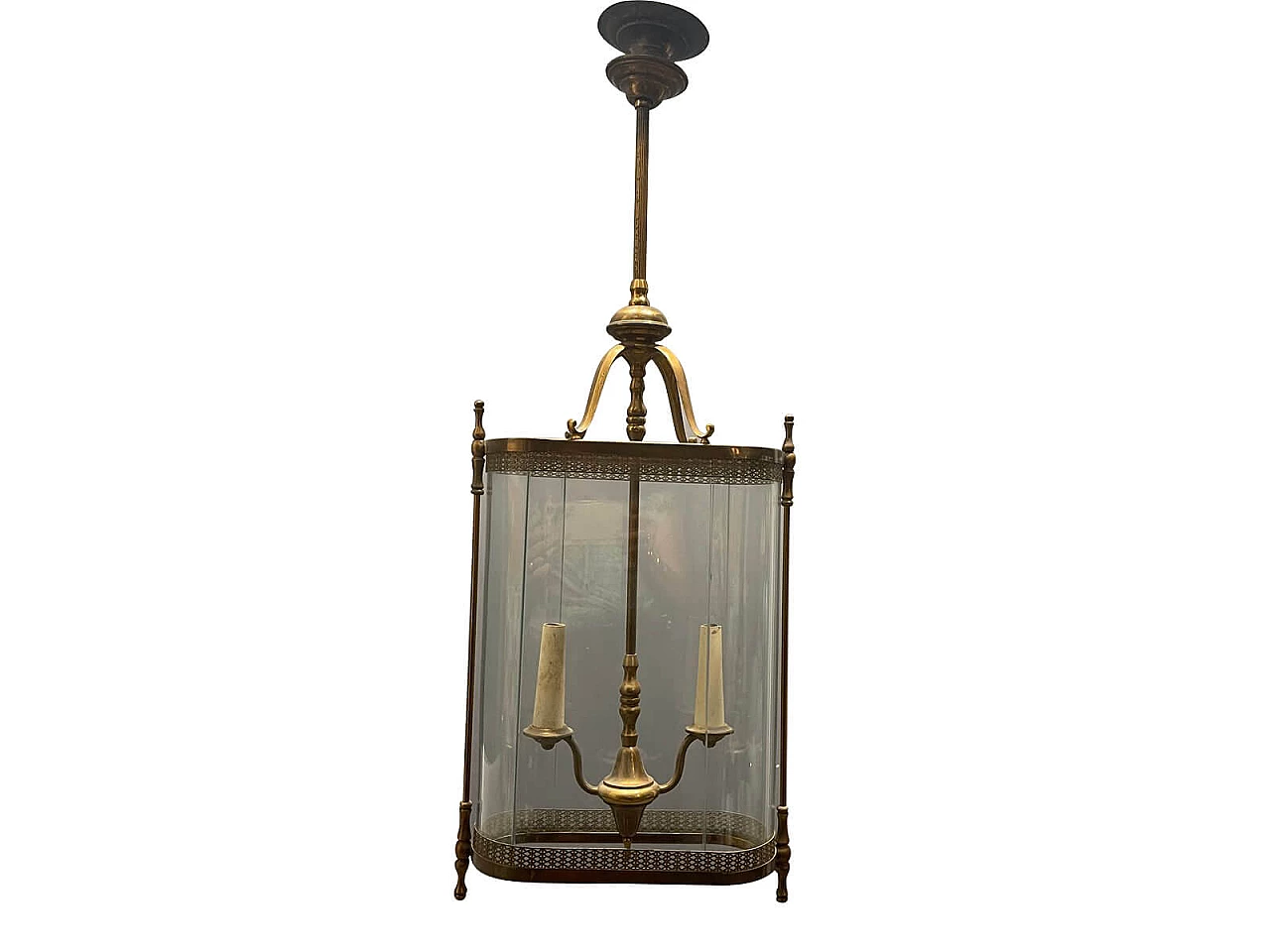 Large bronze pendant lamp, 1930s 1259923