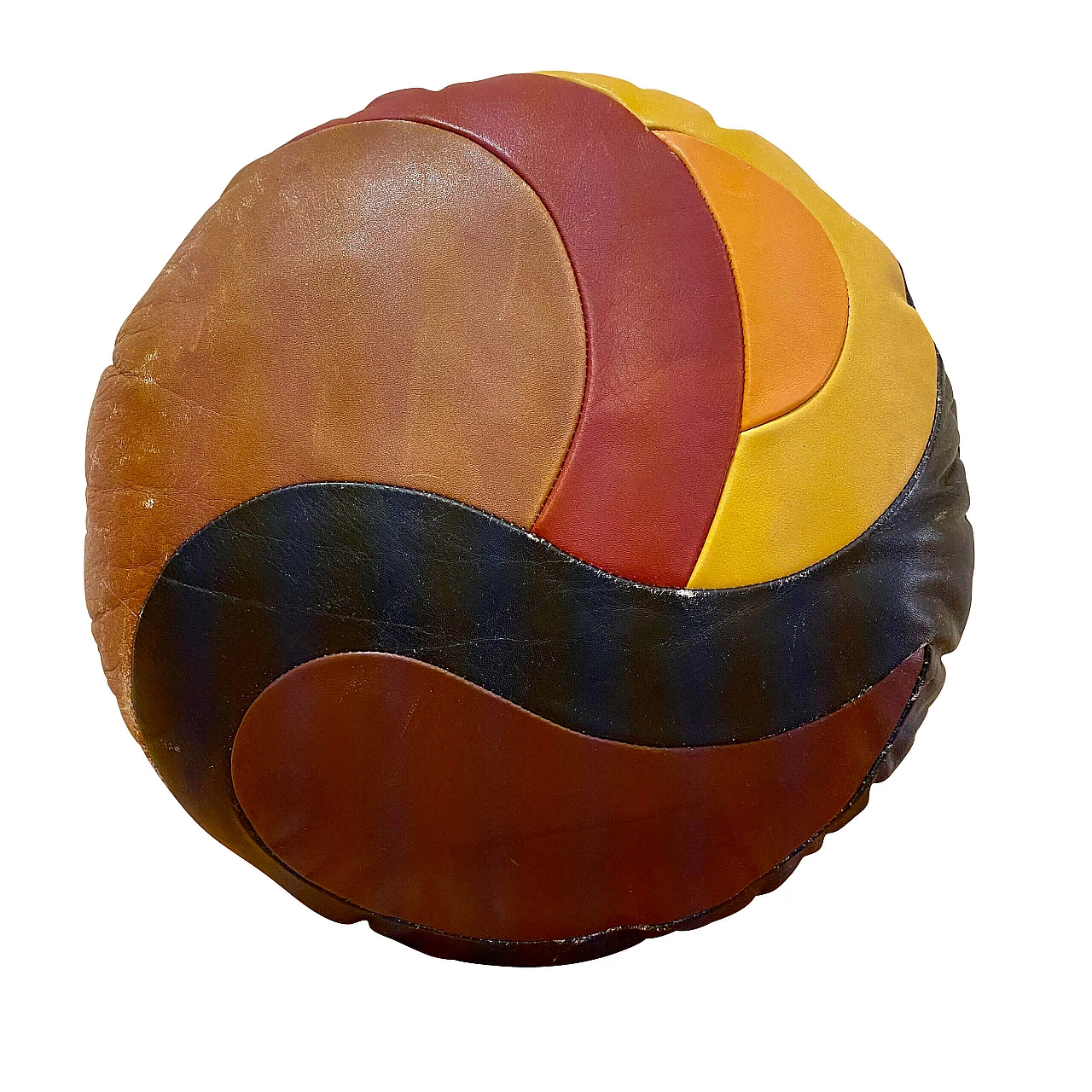 Cuscino in pelle di Silvio Russo per Poltrona Frau, anni '80 1260217