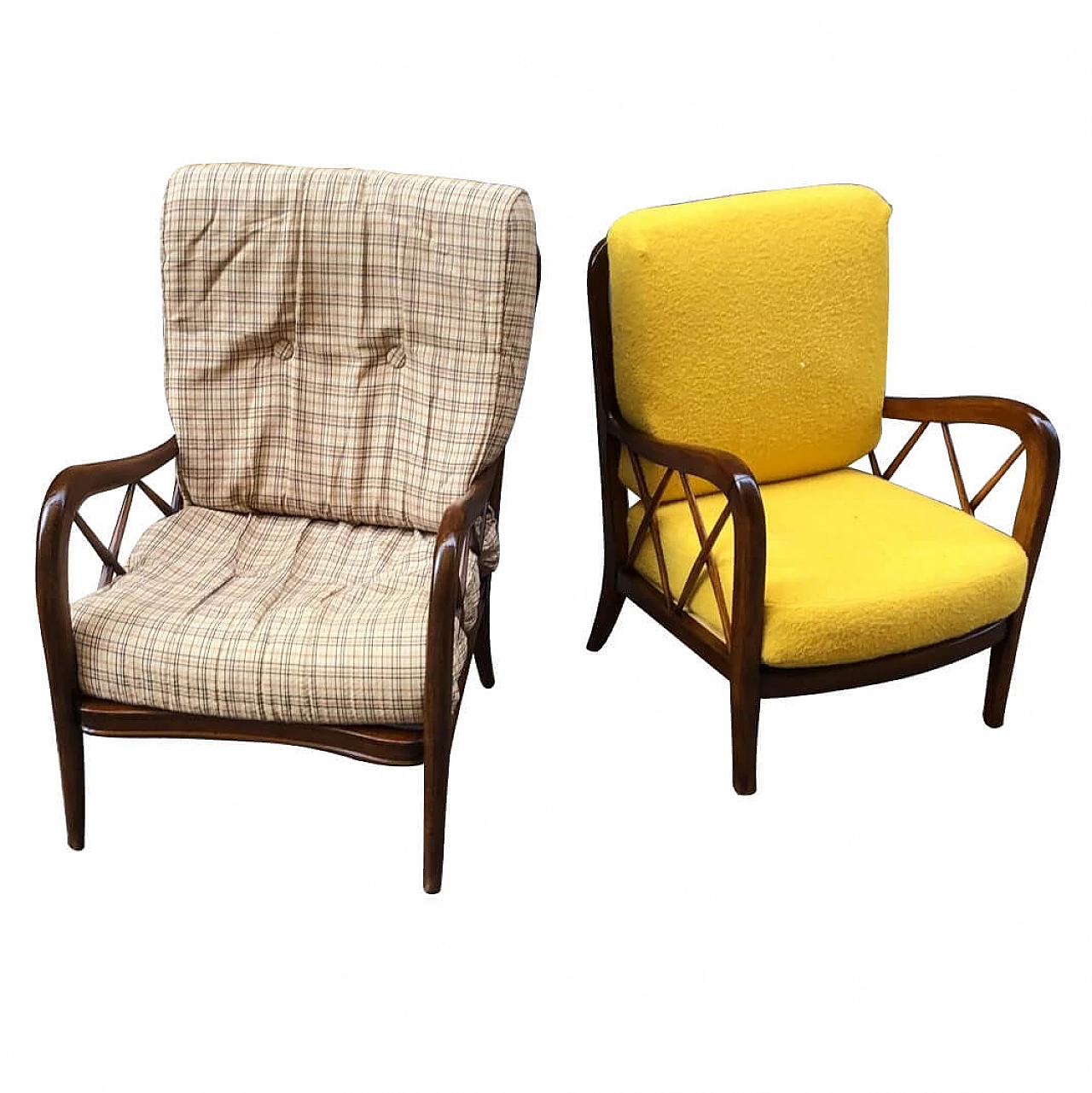 Two similar armchairs by Paolo Buffa, 1950s 1260246