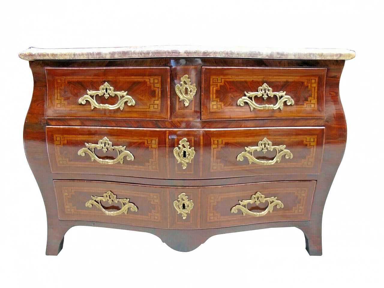 Louis XV panelled and inlaid dresser, 18th century 1260353