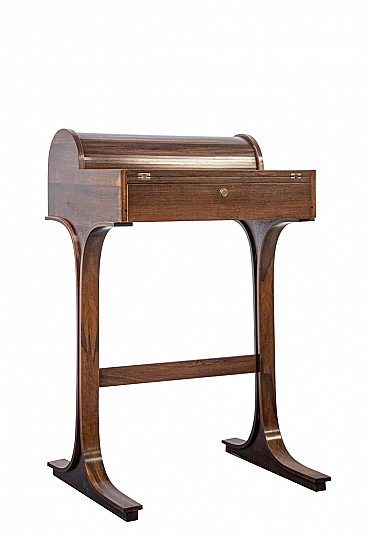 Rosewood writing desk by Gianfranco Frattini for Bernini, 1960s