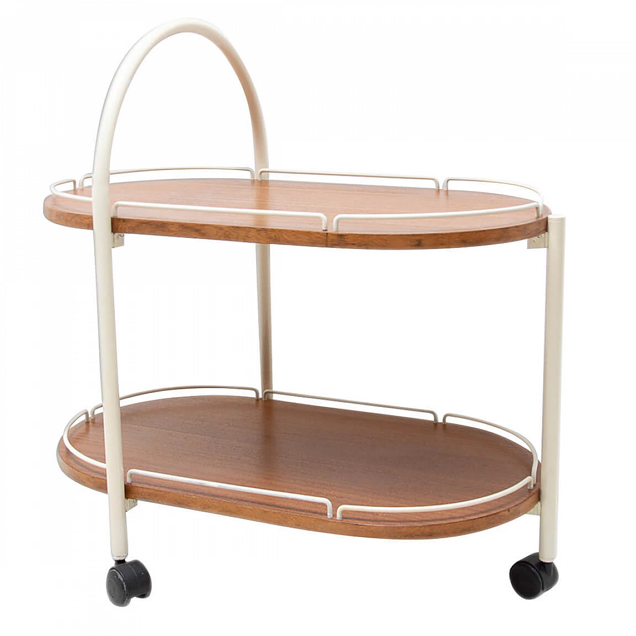 Carrello bar con ruote, anni '70 1260558