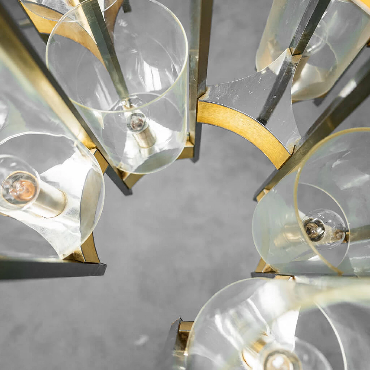 Hurricane 9-light chandelier by Gaetano Sciolari, 70s 1260713