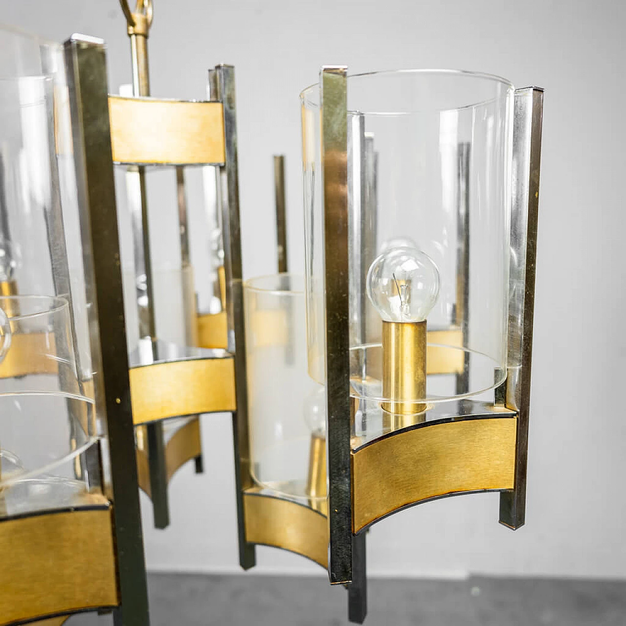 Hurricane 9-light chandelier by Gaetano Sciolari, 70s 1260714