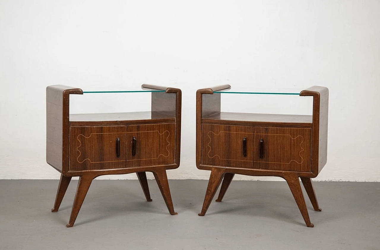 Pair of bedside tables in the style of Gio Ponti, 40s 1260767