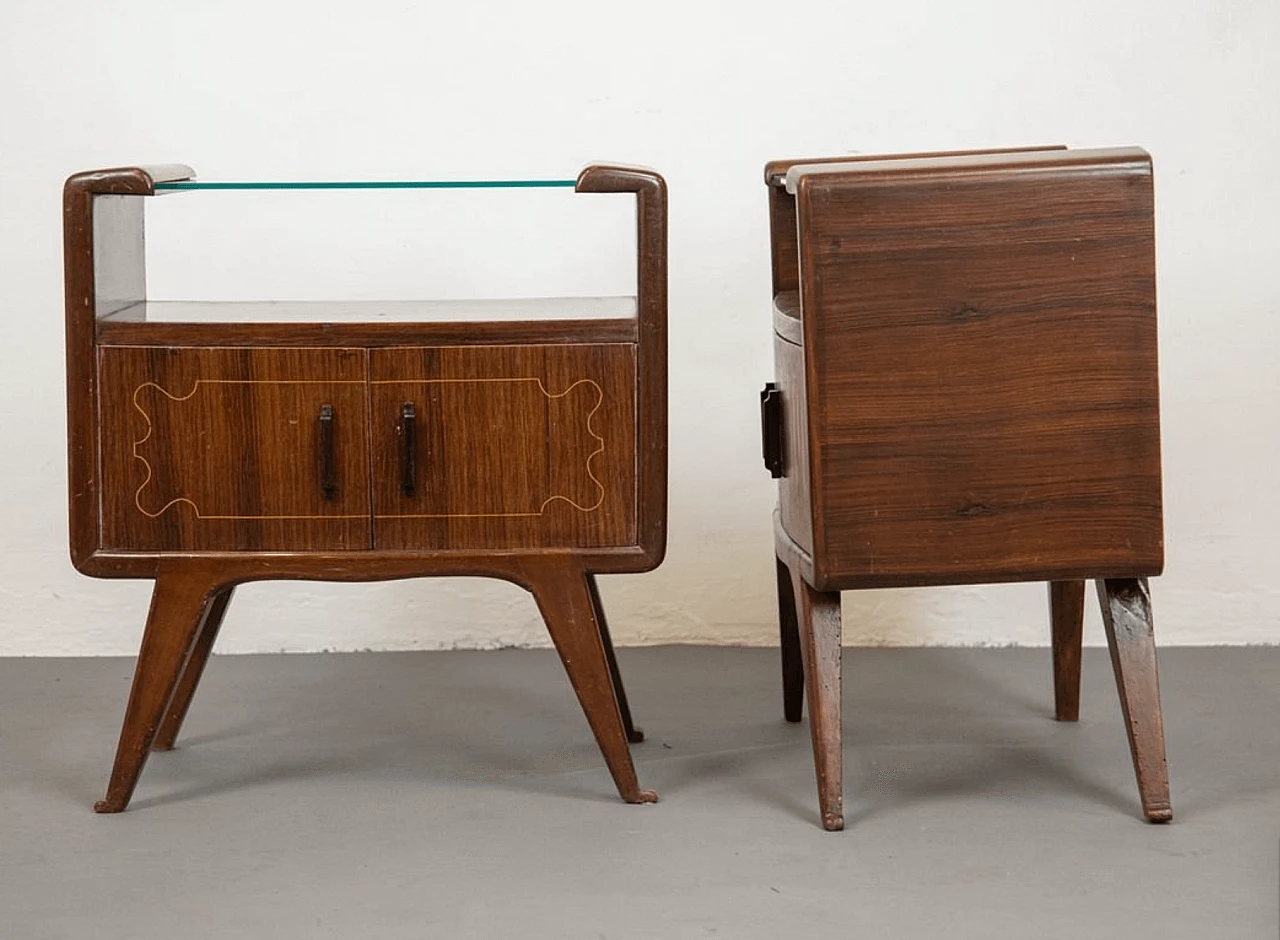 Pair of bedside tables in the style of Gio Ponti, 40s 1260775