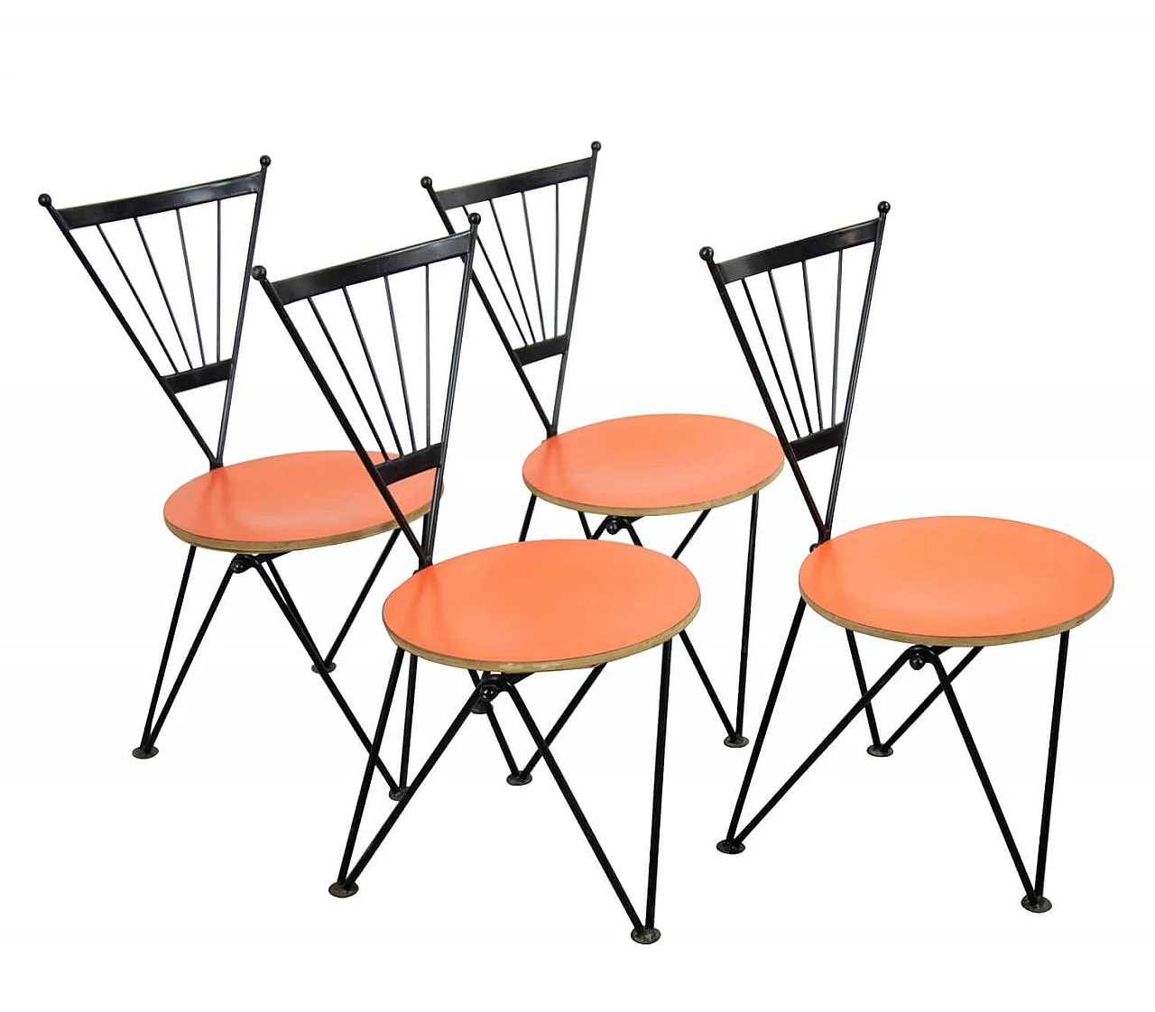 4 Dining chairs by Josef Hoffmann for Bonaldo, 80s 1260869