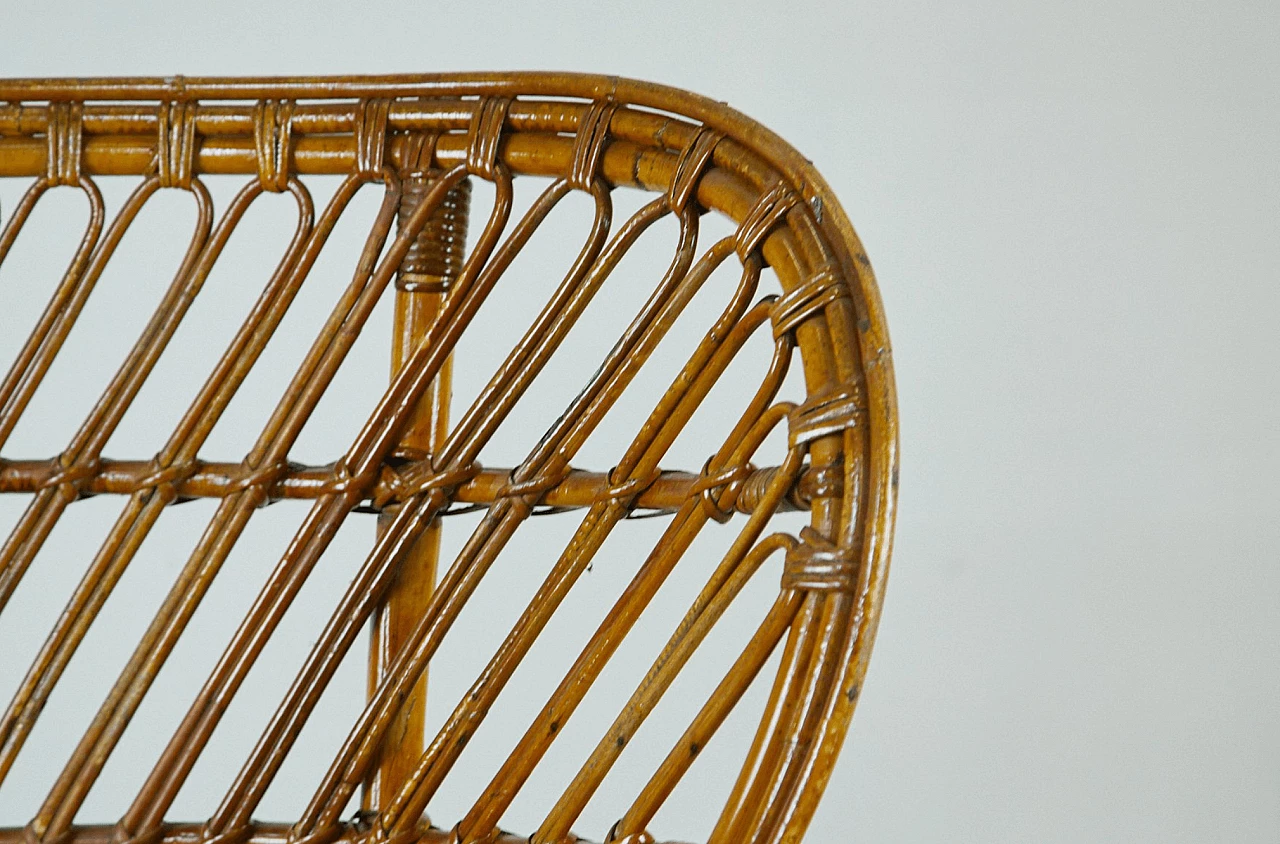 Wicker armchair by Gio Ponti and Lio Carminati, 1960s 1260939