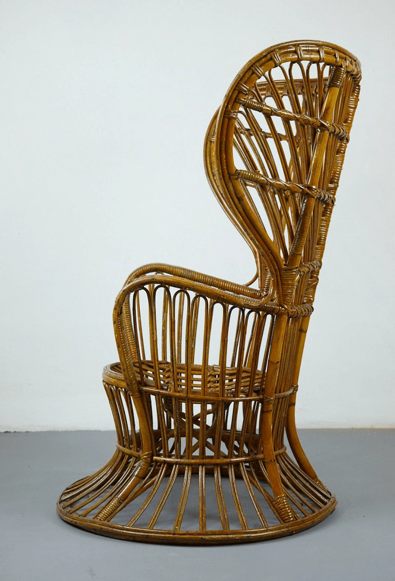 Wicker armchair by Gio Ponti and Lio Carminati, 1960s 1260940