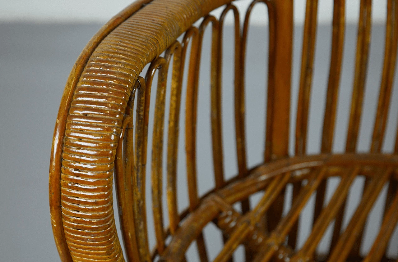 Wicker armchair by Gio Ponti and Lio Carminati, 1960s 1260942