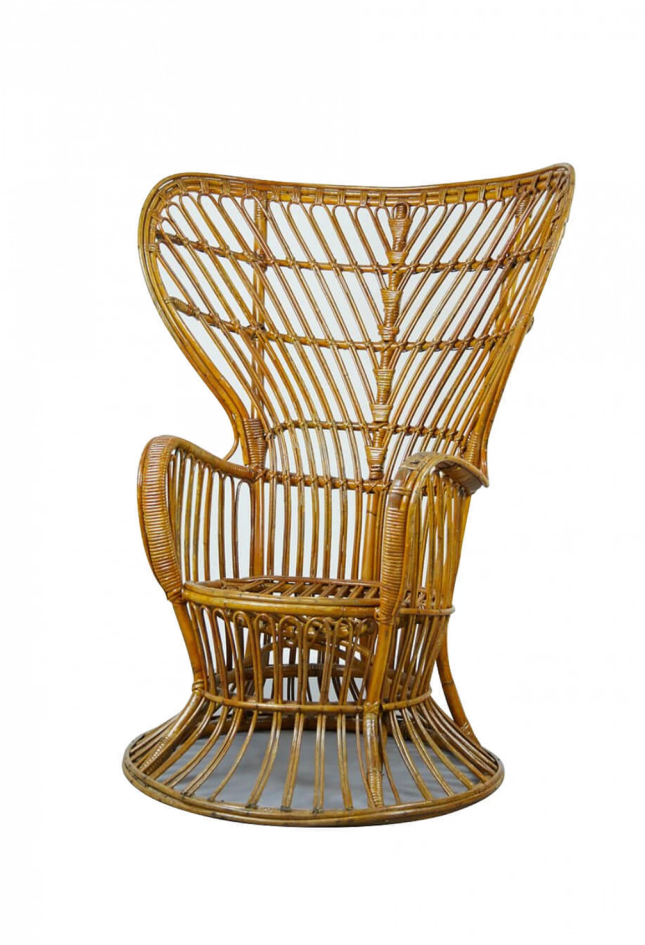 Wicker armchair by Gio Ponti and Lio Carminati, 1960s 1261024