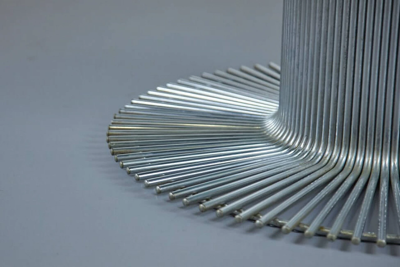 Table in glass and steel by Gastone Rinaldi for Rima, 70s 1261358